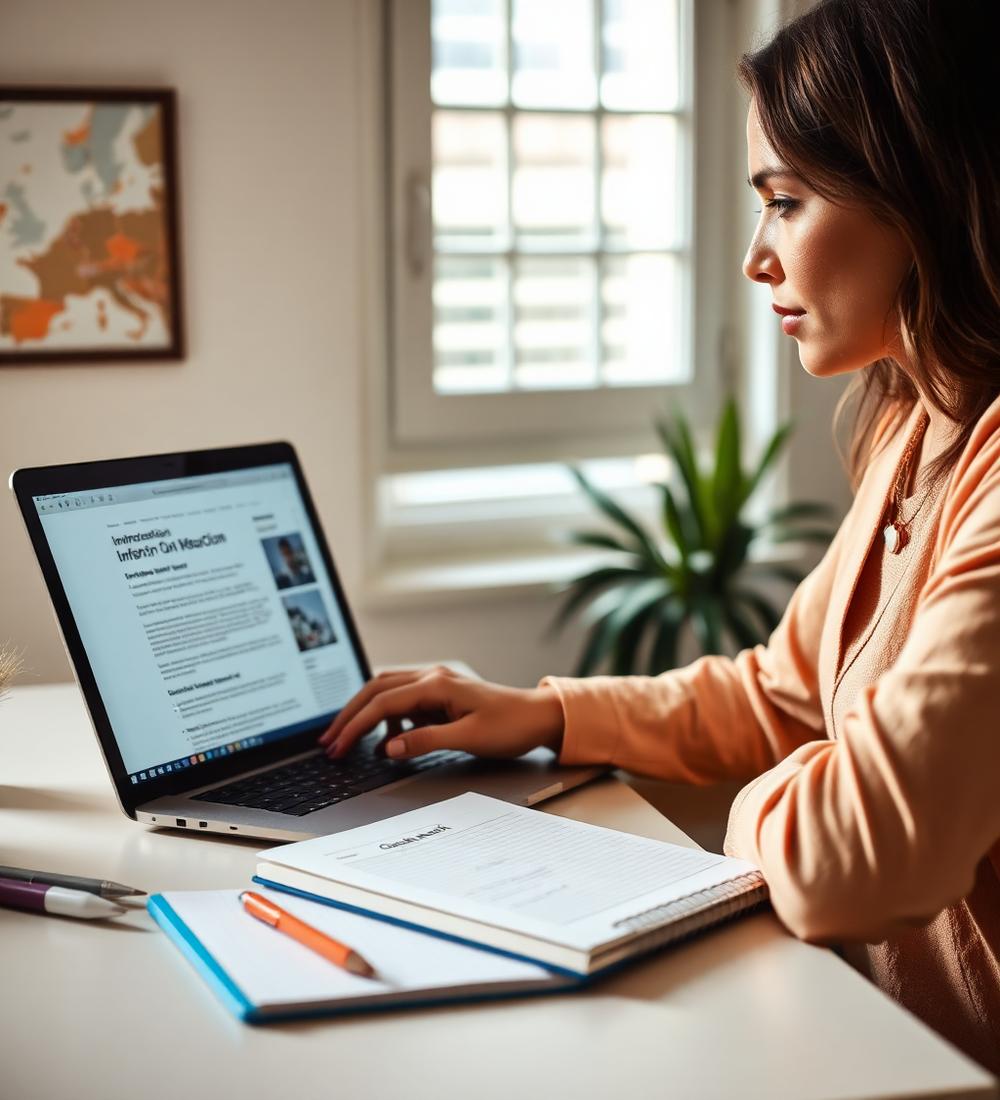 A client discussing questions with an immigration consultant