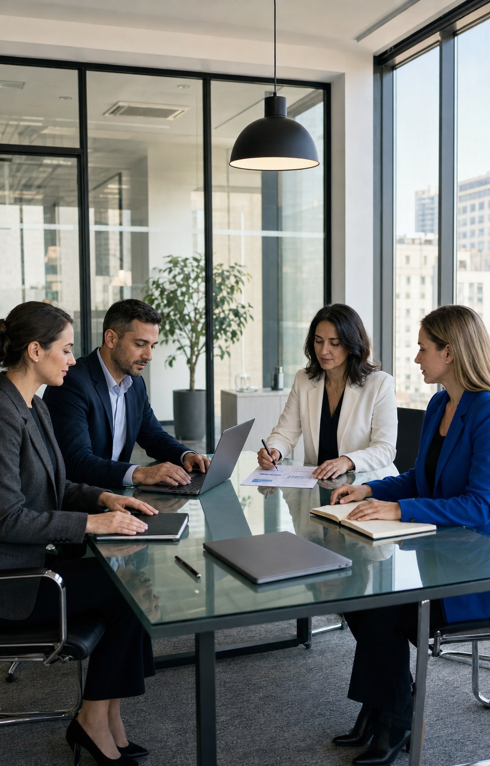The Fortune Consultancy team reviewing cases together